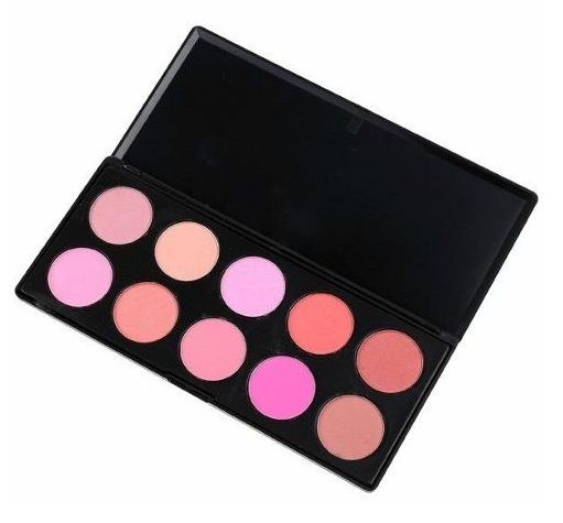 PALETA COM 10 CORES DE BLUSH